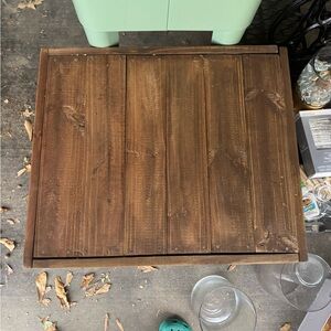 Rustic Wooden Cake Platter 18”